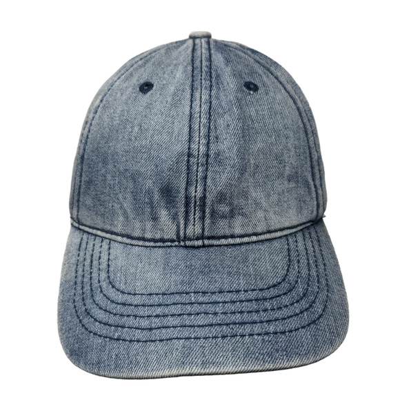 Unbranded Men's Slideback Hat Blue Size OSFM Denim Blank Cotton - Picture 1 of 7